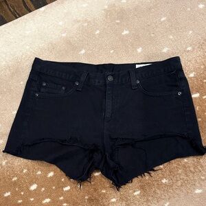 rag & bone Black Jean Shorts